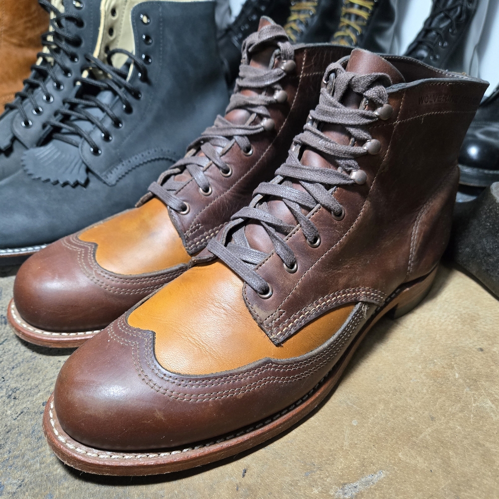 Rare 2 Tone Addison Wolverine 1000 Mile Boots
